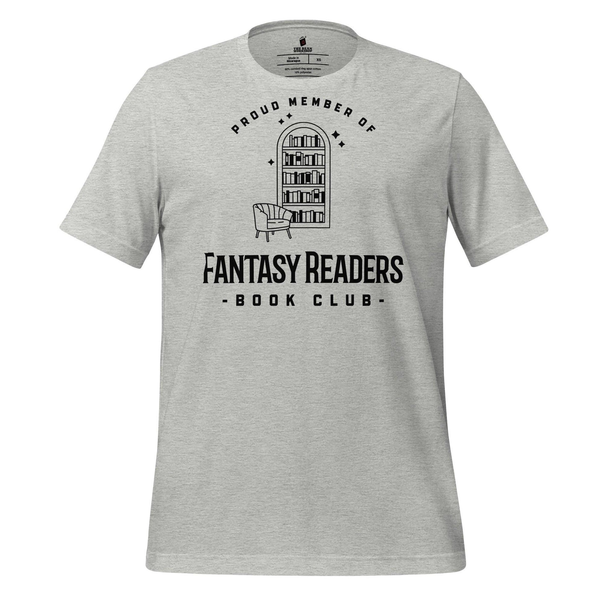 Member of Fantasy Readers Book Club T-Shirt - The Bean Workshop - book lover, bookish, minimalistic, read everyday, t-shirt