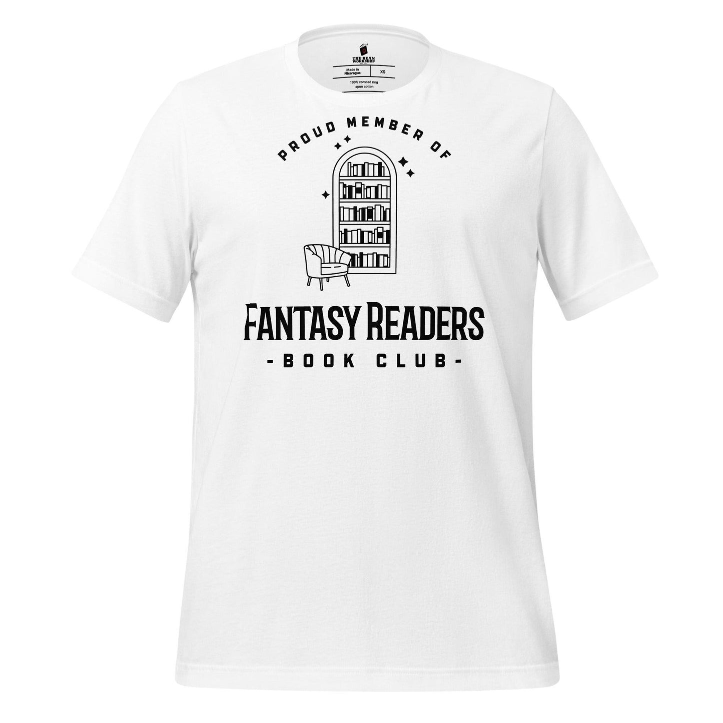 Member of Fantasy Readers Book Club T-Shirt - The Bean Workshop - book lover, bookish, minimalistic, read everyday, t-shirt