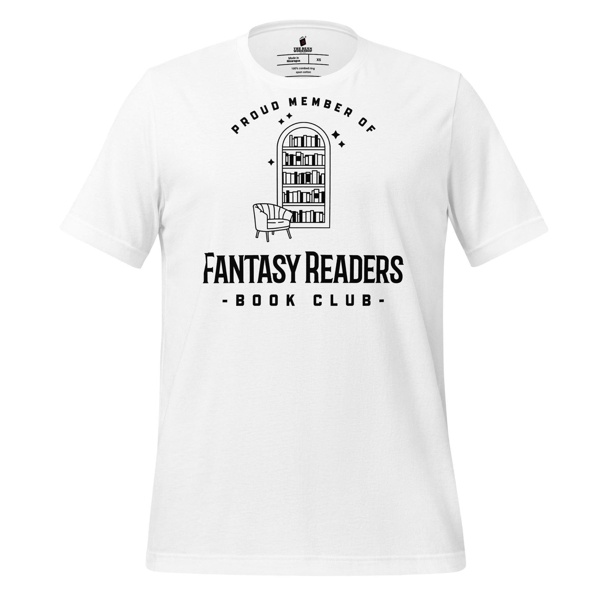 Member of Fantasy Readers Book Club T-Shirt - The Bean Workshop - book lover, bookish, minimalistic, read everyday, t-shirt