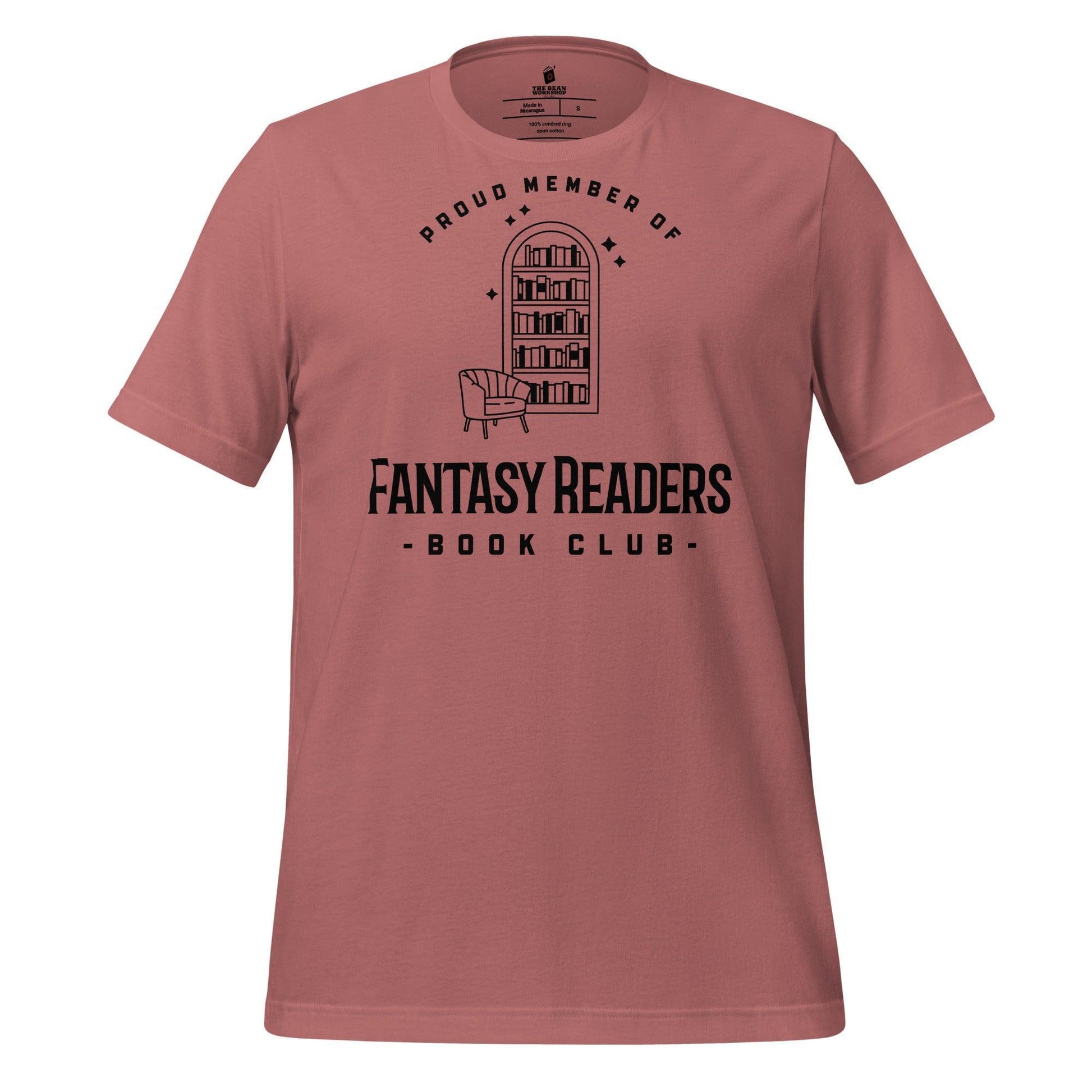 Member of Fantasy Readers Book Club T-Shirt - The Bean Workshop - book lover, bookish, minimalistic, read everyday, t-shirt