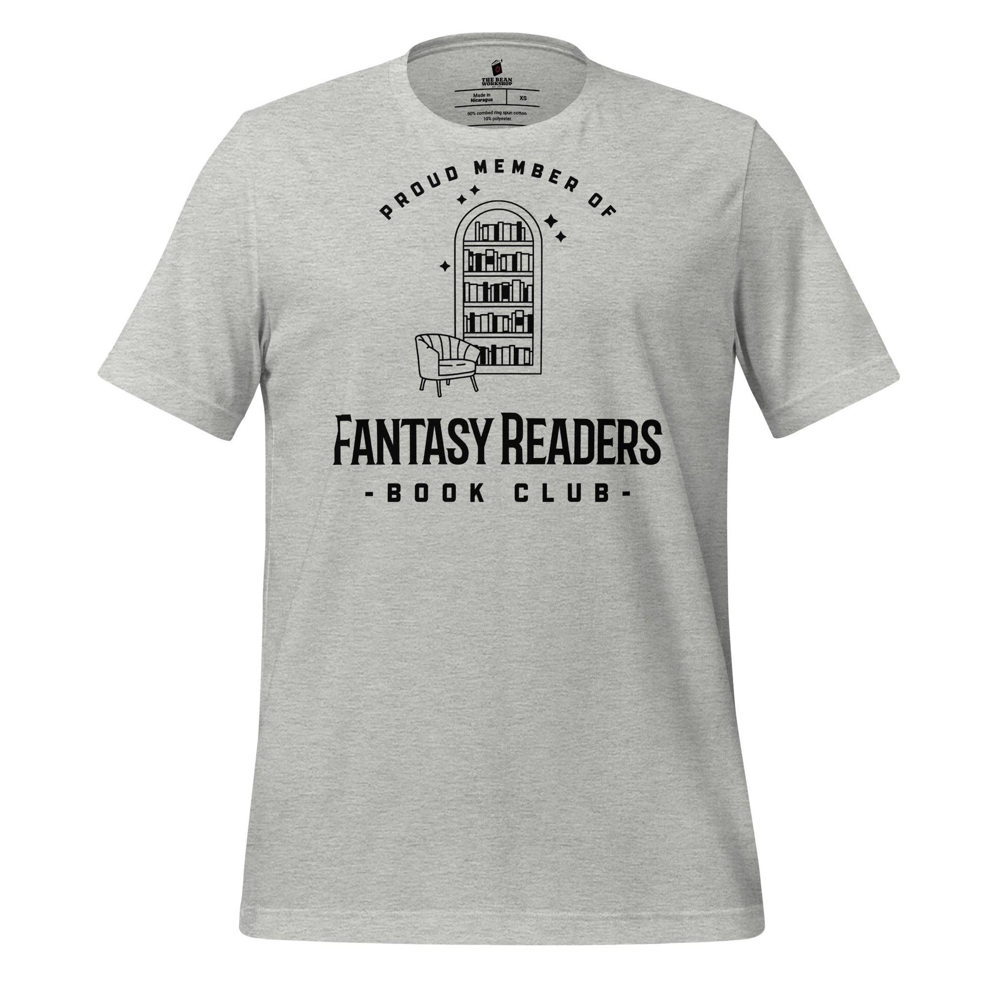 Member of Fantasy Readers Book Club T-Shirt - The Bean Workshop - book lover, bookish, minimalistic, t-shirt