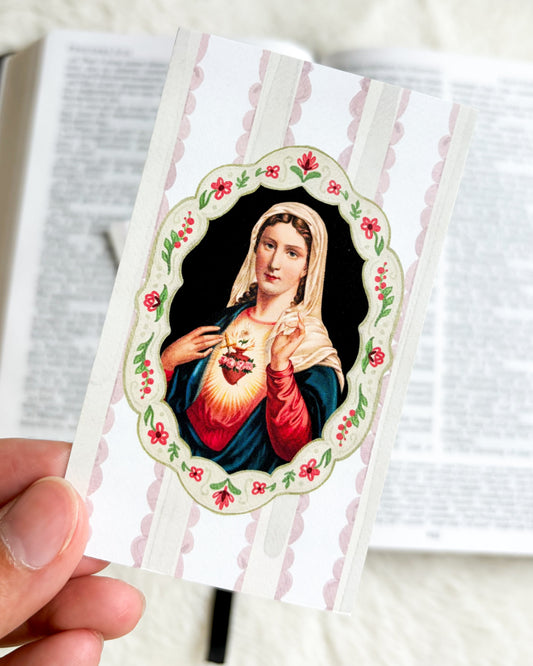 Memorare Prayer Card & Bookmark - The Bean Workshop - archangel, Baptism, Catholic, children, Confirmation, Confirmation gift, faith gift, First Communion, guardian angel, Hail Holy Queen, Hail Mary, Holy Family, Holy Spirit, Immaculate Heart, Marian gift, Memorare, Pentecost, prayer card, St. Joseph, St. Michael