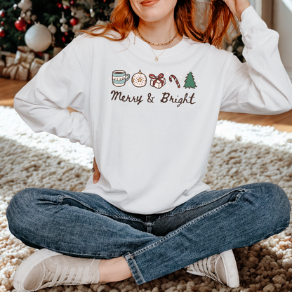 Merry & Bright Fleece Crewneck Sweatshirt