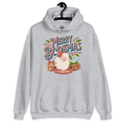 Merry Bookmas Christmas Hoodie - The Bean Workshop - bookish, chistmas, hoodie