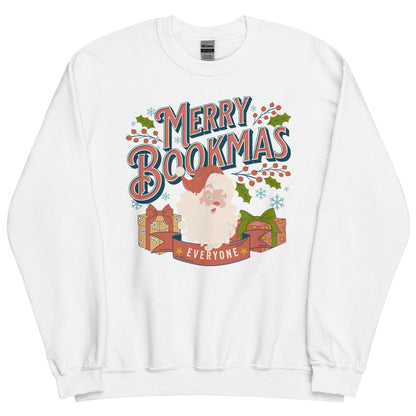 Merry Bookmas Christmas Sweatshirt - The Bean Workshop - book lover, bookish, christmas, sweatshirt