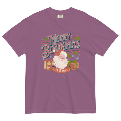 Merry Bookmas Christmas T-shirt - The Bean Workshop - bookish, chistmas, t-shirt, tee