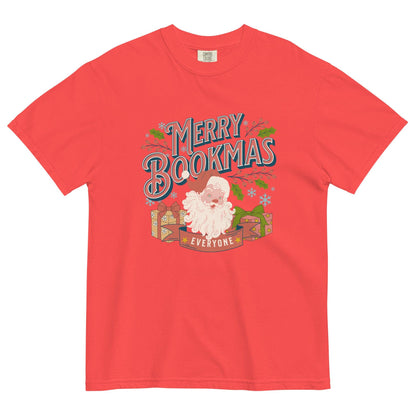 Merry Bookmas Christmas T-shirt - The Bean Workshop - bookish, chistmas, t-shirt, tee