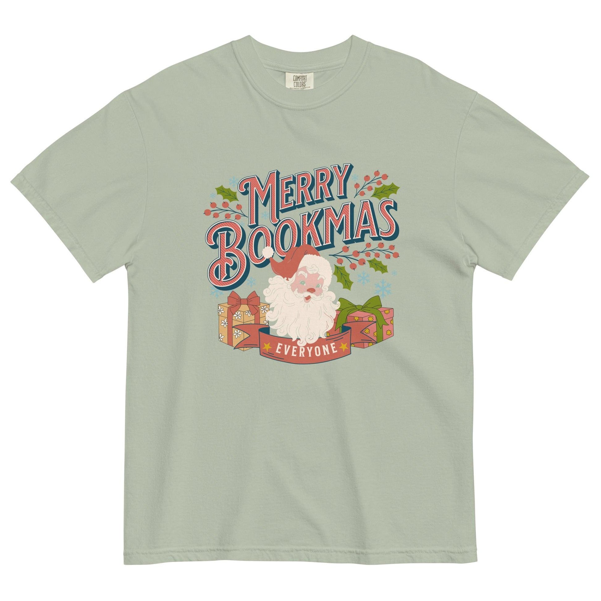 Merry Bookmas Christmas T-shirt - The Bean Workshop - bookish, chistmas, t-shirt, tee