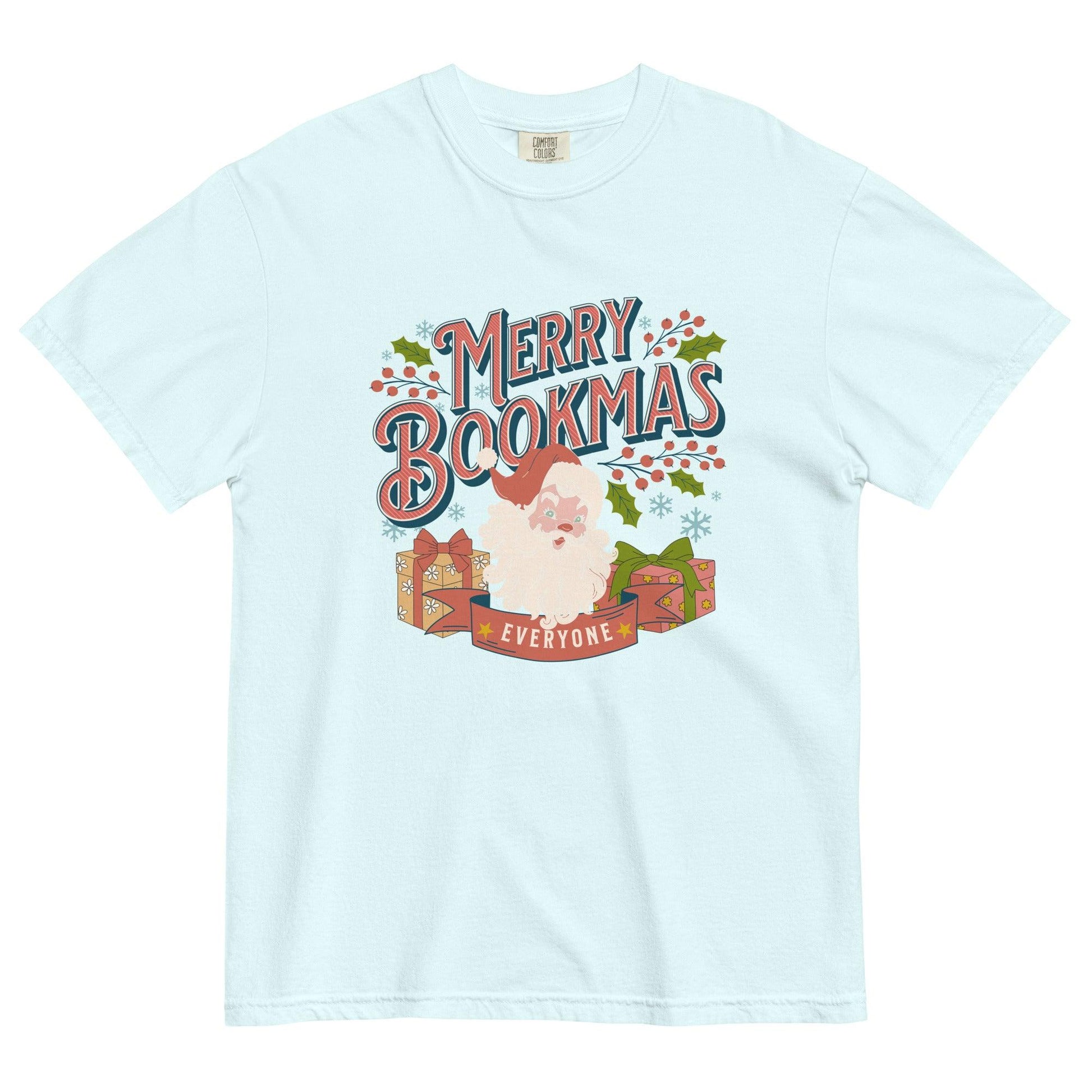 Merry Bookmas Christmas T-shirt - The Bean Workshop - bookish, chistmas, t-shirt, tee
