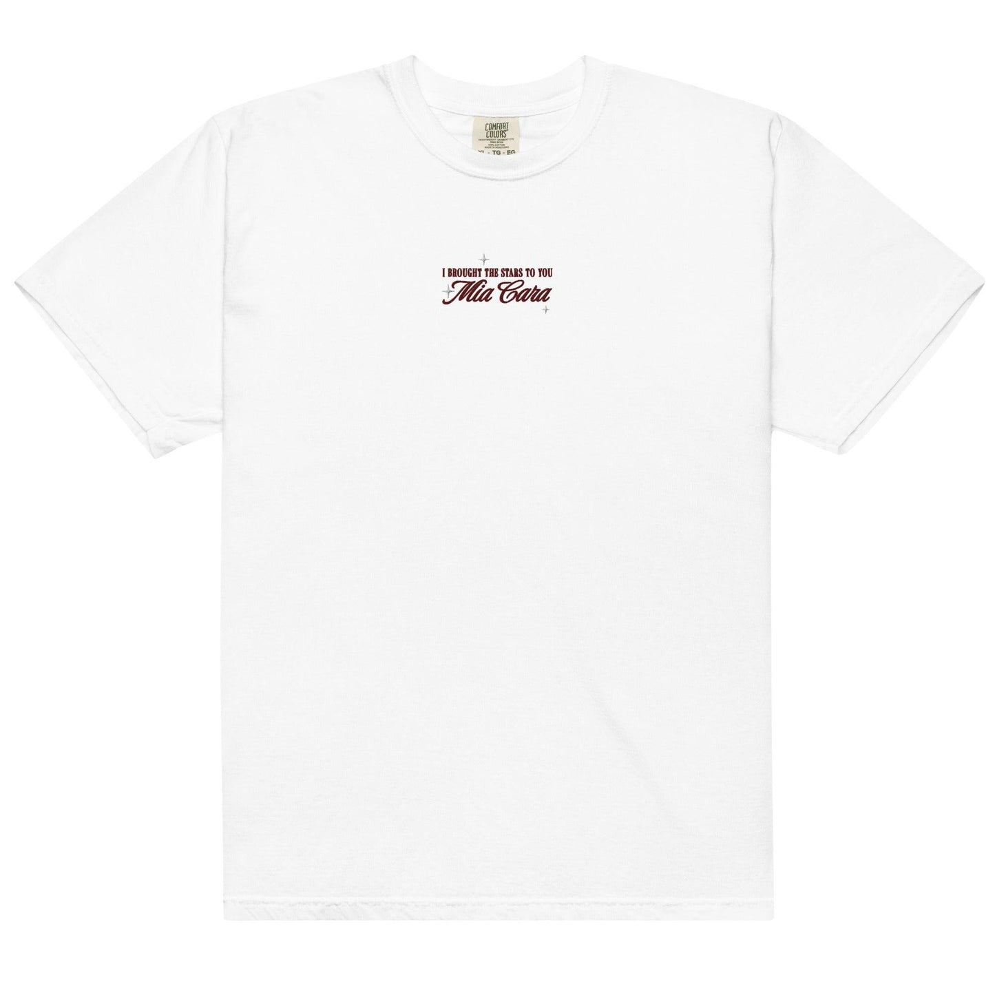 Mia Cara King of Wrath Embroidered Tee Shirt - The Bean Workshop - ana huang, box tee, dante russo, embroidered, kings of sin, Vivian lau