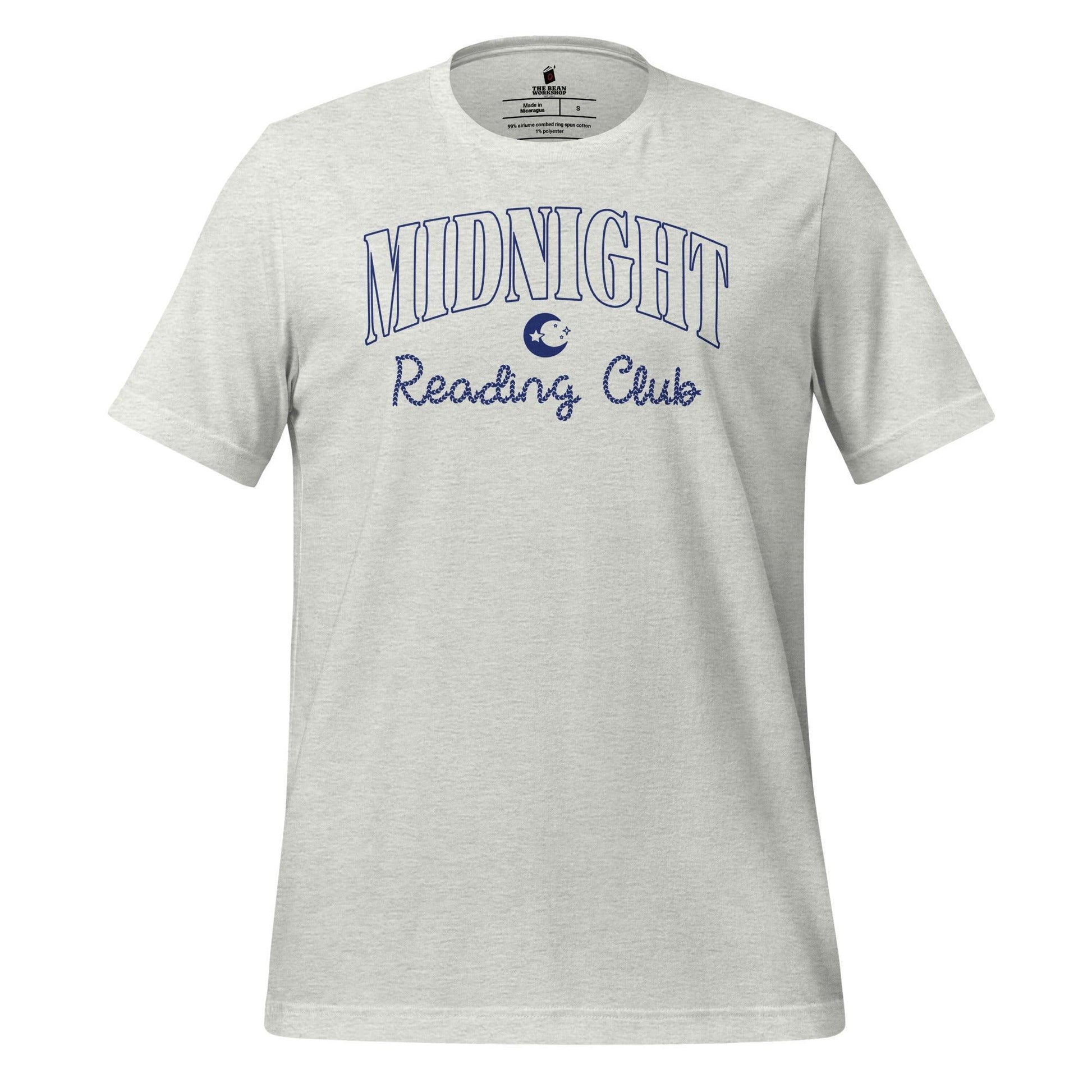 Midnight Reading Club T-Shirt - The Bean Workshop - book lover, bookish, minimalistic, read everyday, t-shirt
