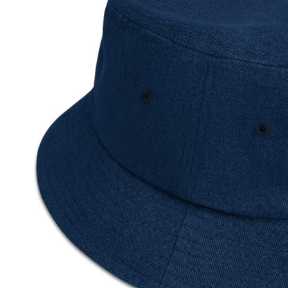 Mood Reader Denim Bucket Hat - The Bean Workshop - book lover, bookish, bucket hat, denim, embroidered, read everyday, reading accessories