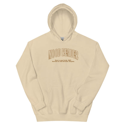 Mood Reader Embroidered Hoodie - The Bean Workshop - book lover, bookish, embroidered, hoodie, minimalistic, read everyday