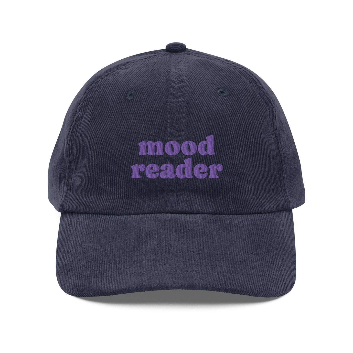 Mood Reader Vintage corduroy cap - The Bean Workshop - book lover, bookish, cap, corduroy cap, embroidered, hat, old school, vintage