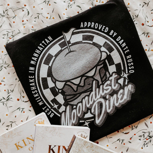 Moondust Diner T-Shirt - The Bean Workshop - ana huang, dante russo, kings of sin, retro, t-shirt