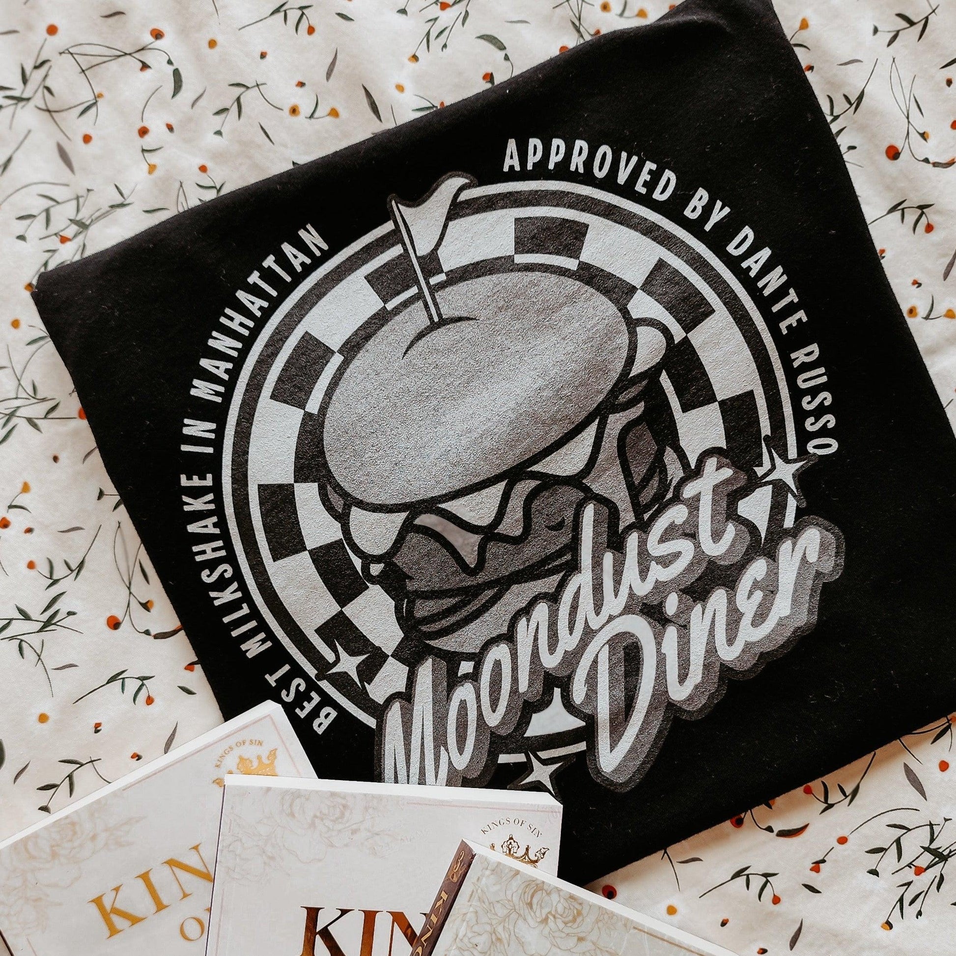 Moondust Diner T-Shirt - The Bean Workshop - ana huang, dante russo, kings of sin, retro, t-shirt