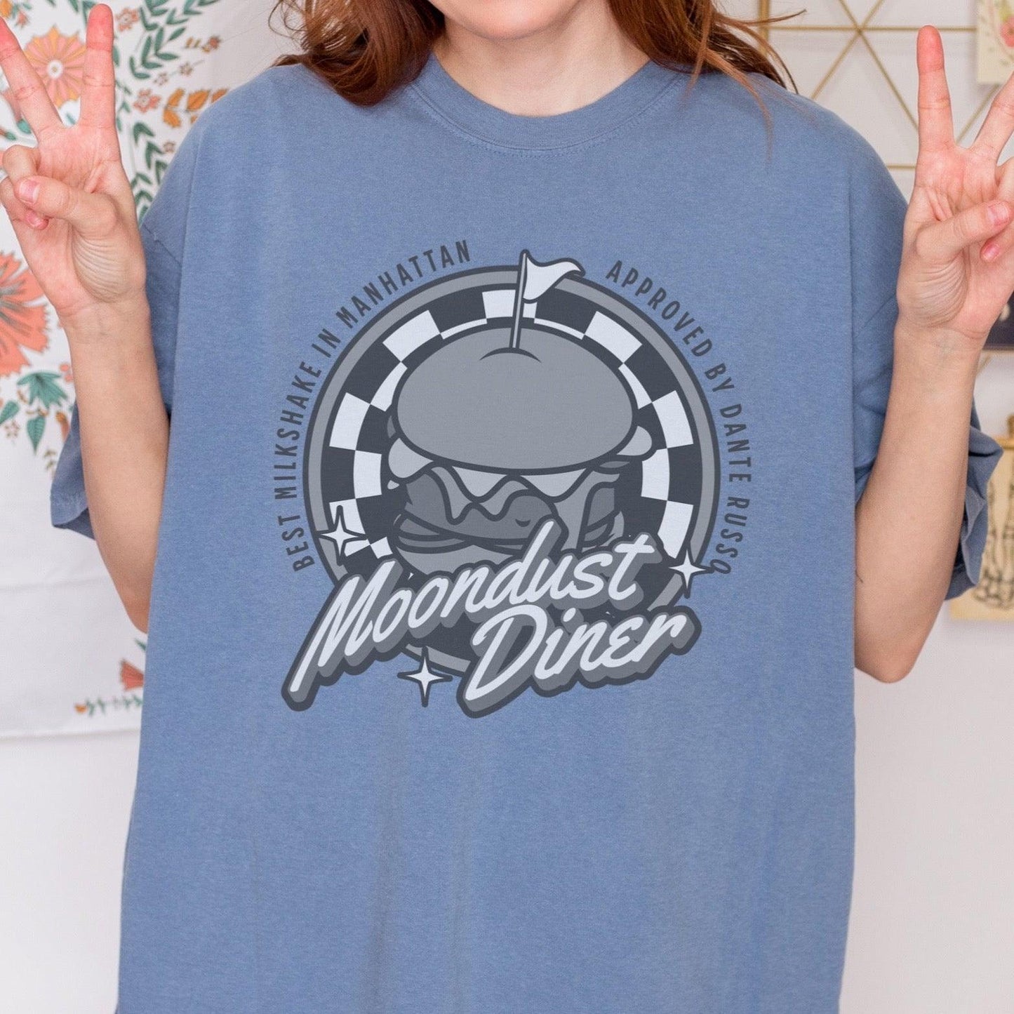 Moondust Diner Tee Shirt - The Bean Workshop - ana huang, box tee, dante russo, kings of sin, retro