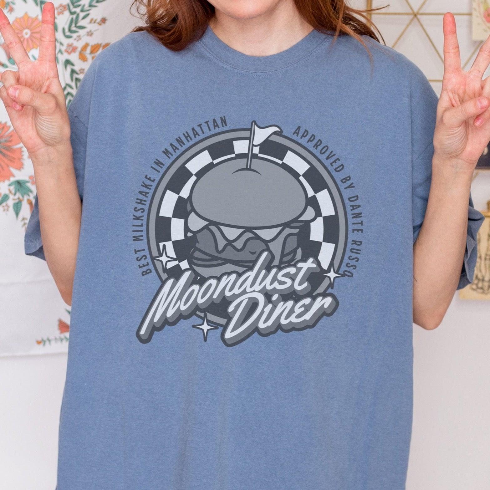 Moondust Diner Tee Shirt - The Bean Workshop - ana huang, box tee, dante russo, kings of sin, retro