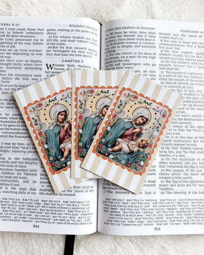 Morning Offering Prayer Card & Bookmark - The Bean Workshop - All Souls Day, archangel, Baptism, Catholic, Catholic kids, children, children's prayer, Confirmation, Confirmation gift, daily prayer, discernment, faith gift, First Communion, guardian angel, Hail Holy Queen, Hail Mary, Holy Family, Holy Spirit, Immaculate Heart, Marian gift, Memorare, Morning Offering, Our Father, Pentecost, prayer card, Sacred Heart, souls in Purgatory, St. Gertrude, St. Joseph, St. Michael, vocation