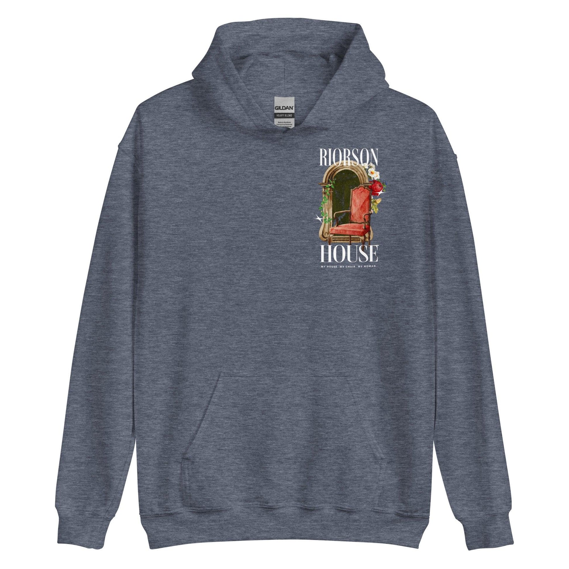 My House My Chair My Woman Hoodie - The Bean Workshop - Fourth Wing, hoodie, Rebecca Yarros, Violet and Xaden, Violet Sorrengail, Xaden Riorson