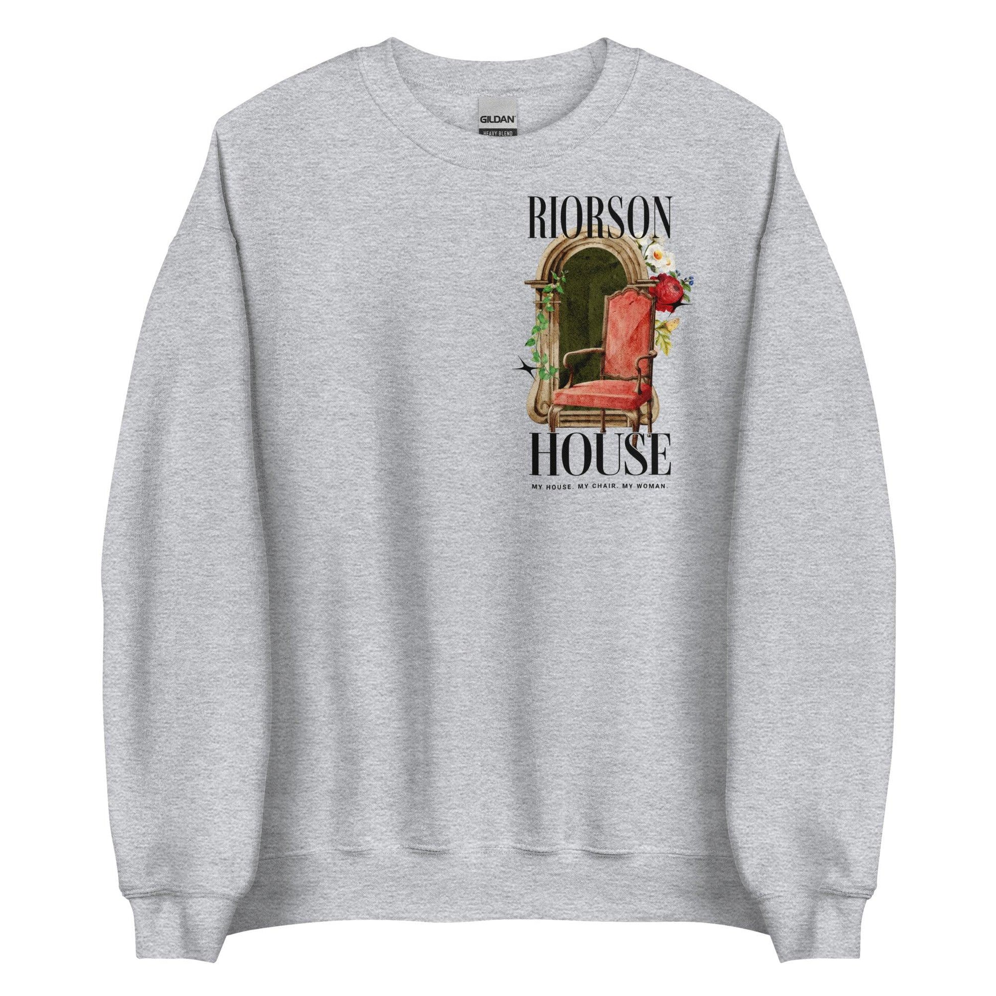 My house My chair My woman Sweatshirt - The Bean Workshop - Fourth Wing, Rebecca Yarros, sweater, sweatshirt, The Empyrean, Violet and Xaden, Violet Sorrengail, Xaden Riorson