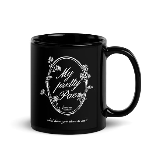 My Pretty Pae Black Glossy Mug - The Bean Workshop - ceramic mug, coffee mug, cup, kai azer, lauren roberts, mug, paedyn gray, powerless
