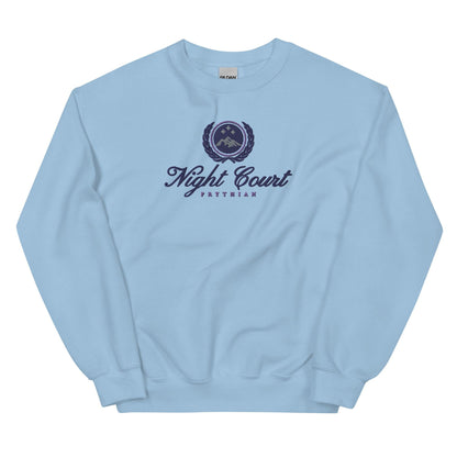 Night Court Embroidered Sweater - The Bean Workshop - a court of thorns and roses, acotar, embroidered, feyre archeron, rhysand, sarah j maas, sweatshirt