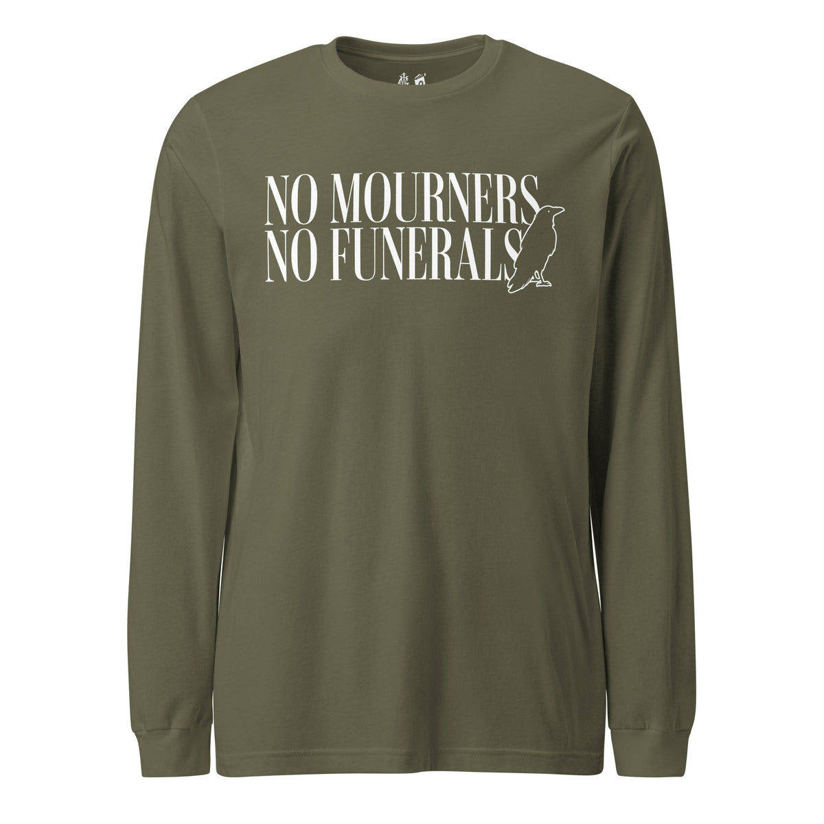 No Mourners No Funerals Long Sleeve Tee - The Bean Workshop - leigh bardugo, long sleeve, long sleeve tee, long sleeved shirt, six of crows