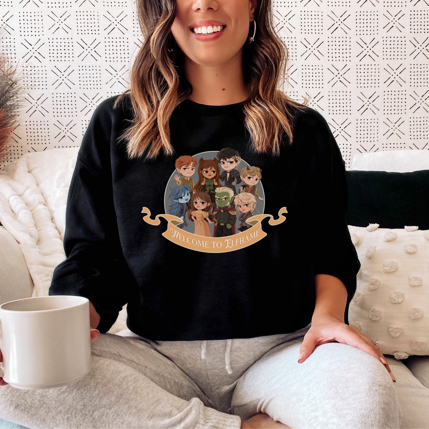 Novels of Elfhame Characters Sweatshirt