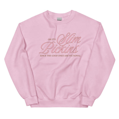 Oh, It's Slim Pickins Since The Good Ones Are Fictional Sweatshirt - The Bean Workshop - book design, book lover gift, book sweatshirt, bookaholic sweatshirt, bookworm gift, fictional characters, funny sweatshirt, read everyday, reading sweatshirt, sarcastic bookworm, Short n' Sweet Collection, sweater, sweatshirt