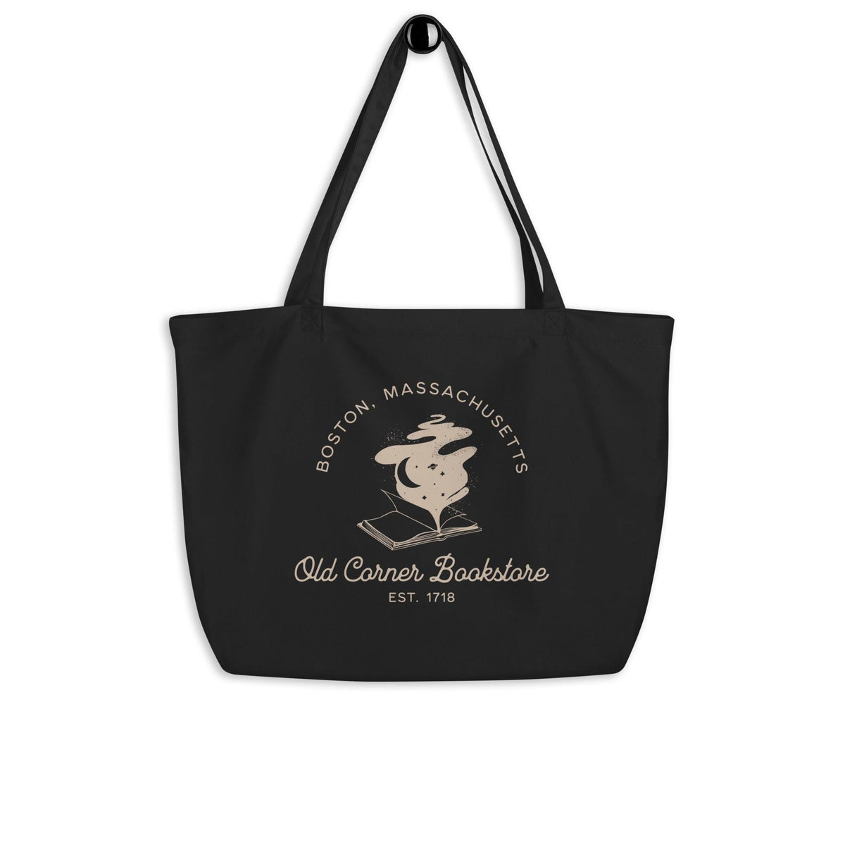Old Corner Bookstore Large Organic Cotton Twill Tote Bag - The Bean Workshop - Book Lover Accesories, Book Lover Style, Bookish Fashion, Literary Gift, Old Corner Bookstore, read everyday, tote, tote bag, valentine, Valentine's Day Picks