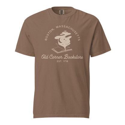 Old Corner Bookstore T-shirt - The Bean Workshop - Book lover Tee, Bookish Fashion, Old Corner Bookstore, read everyday, Readers Apparel, T-shirt, tee, valentine, Valentine's Day Picks, Vintage Bookstore