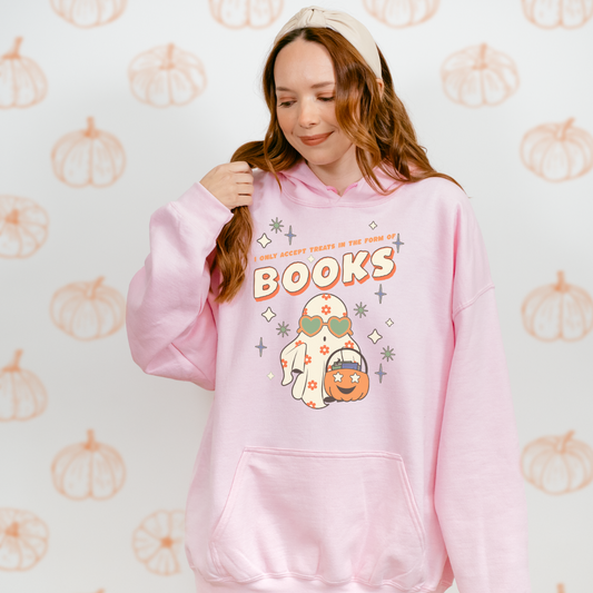 Only Accept Books Hoodie - The Bean Workshop - Halloween, hoodie