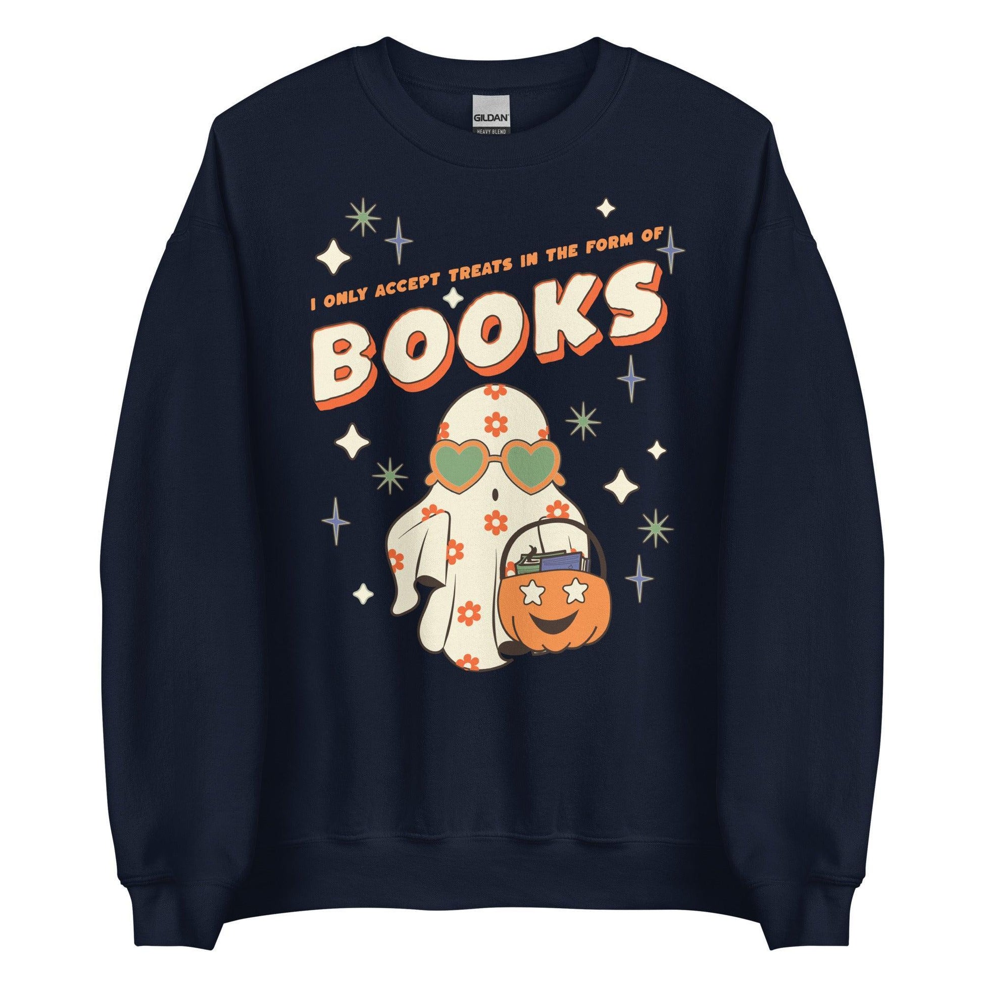 Only Accept Books Sweatshirt - The Bean Workshop - halloween, sweatshirt