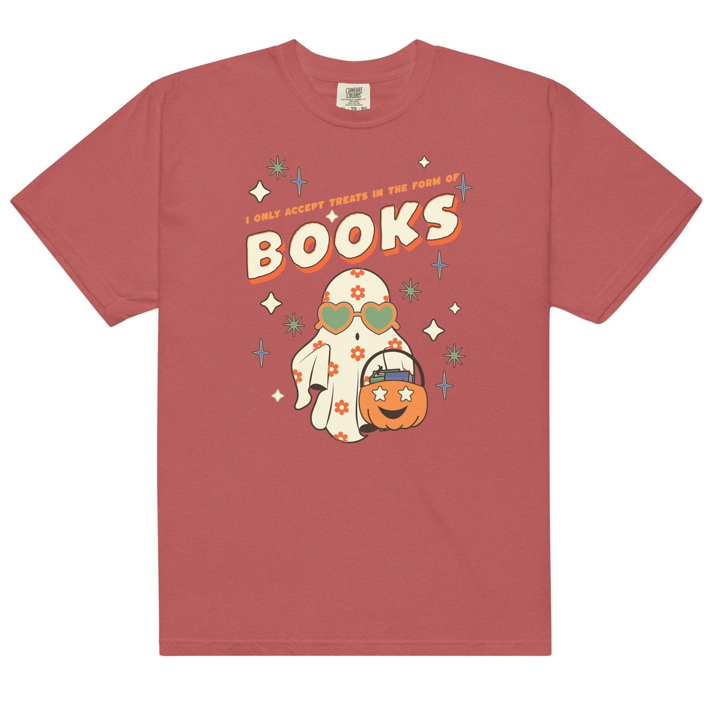 Only Accept Books Tee Shirt - The Bean Workshop - book lovers, bookaholic, box tee, halloween