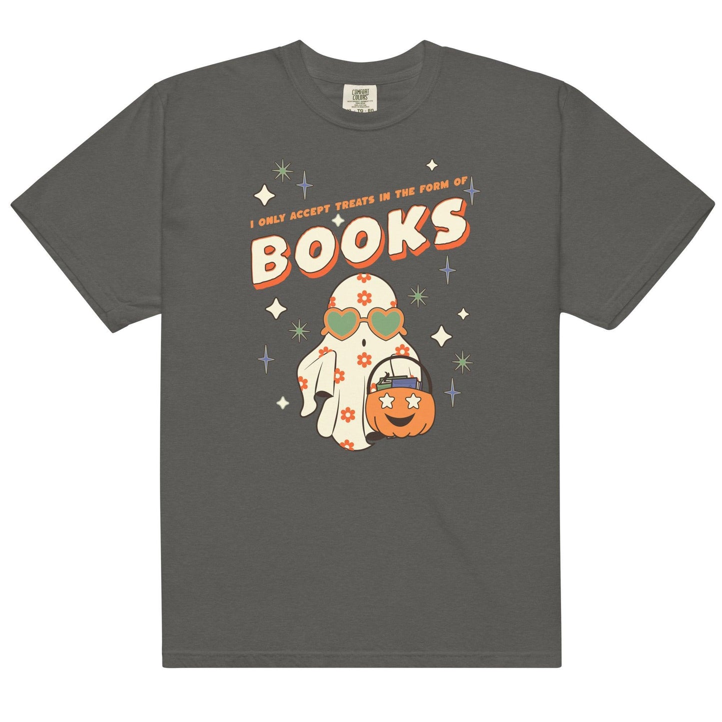 Only Accept Books Tee Shirt - The Bean Workshop - book lovers, bookaholic, box tee, halloween