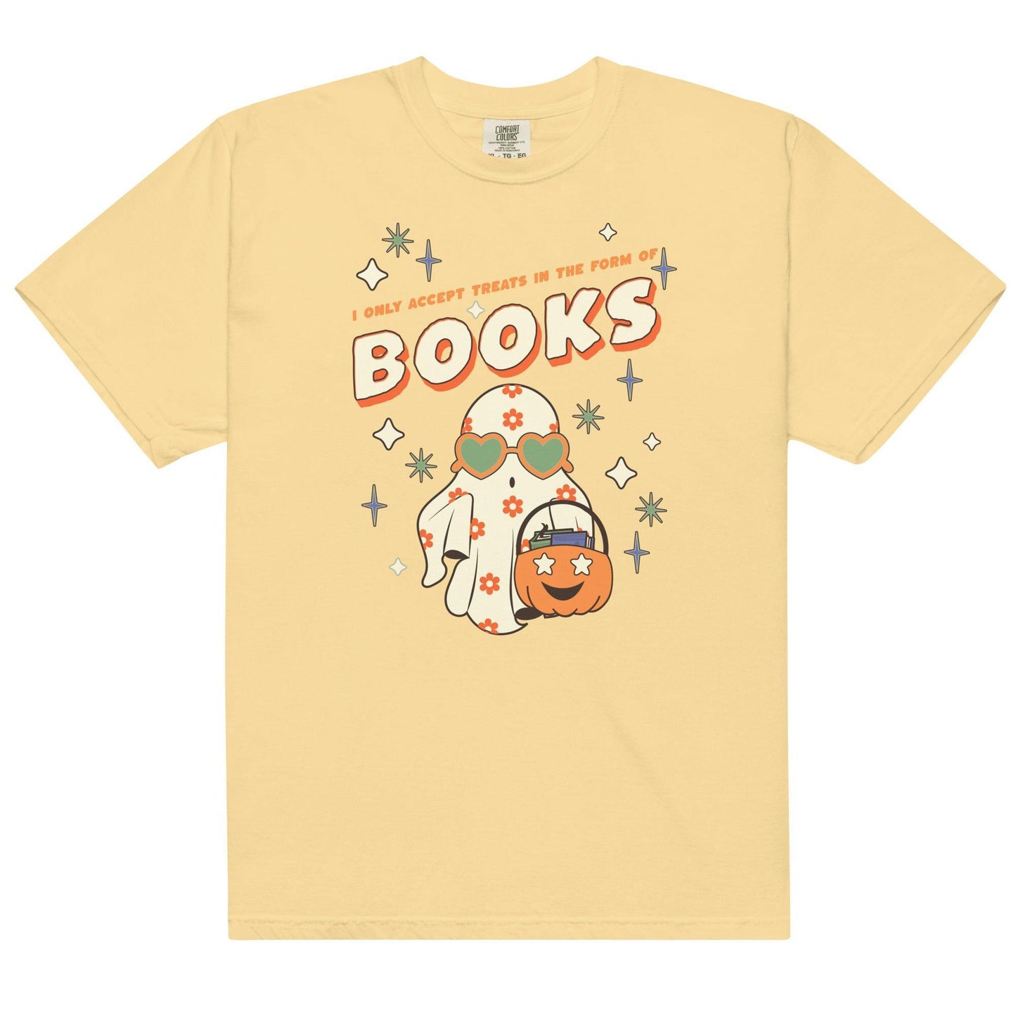 Only Accept Books Tee Shirt - The Bean Workshop - book lovers, bookaholic, box tee, halloween