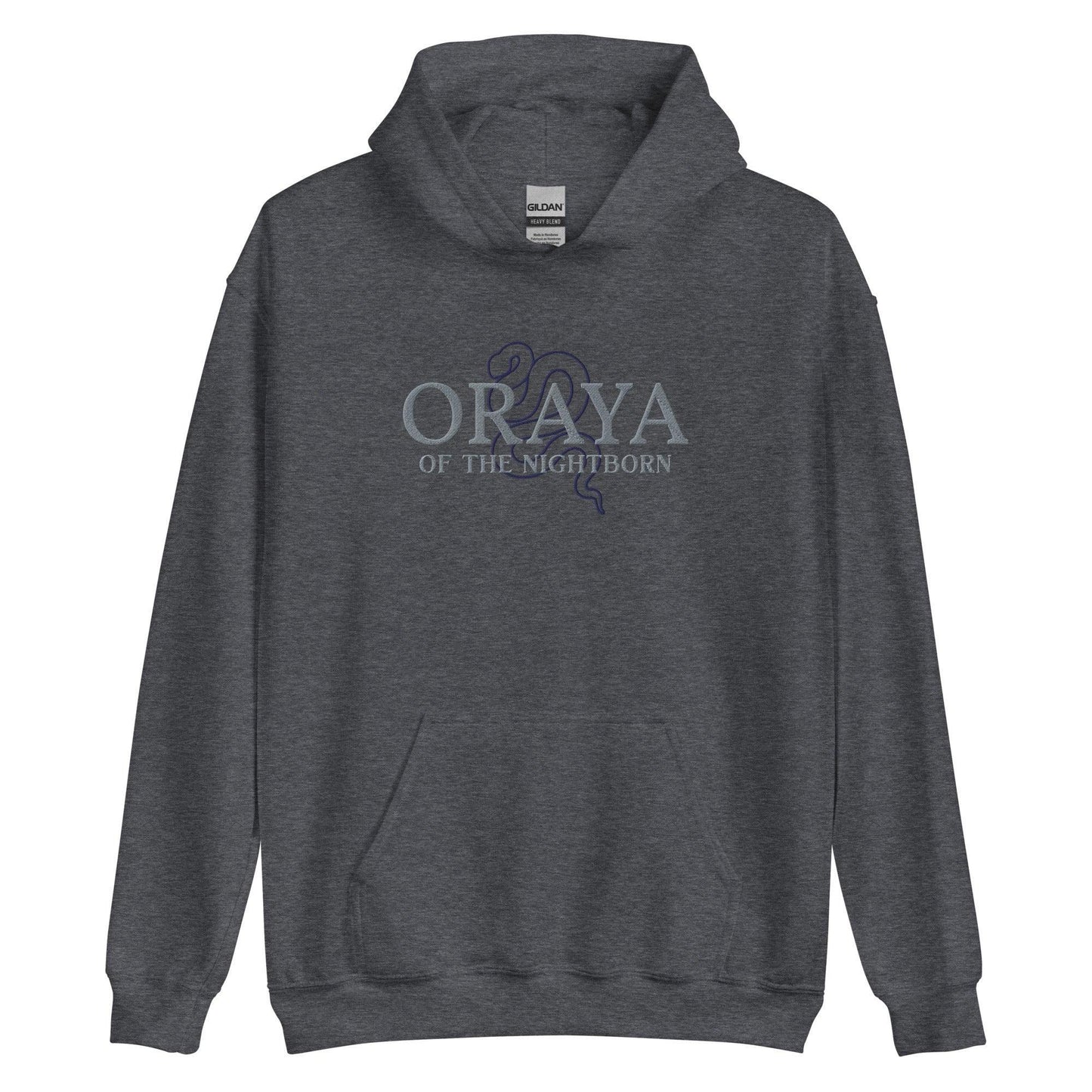 Oraya of the Night Born Embroidered Hoodie - The Bean Workshop - carissa broadbent, embroidered, hoodie, the serpent and the wings of night