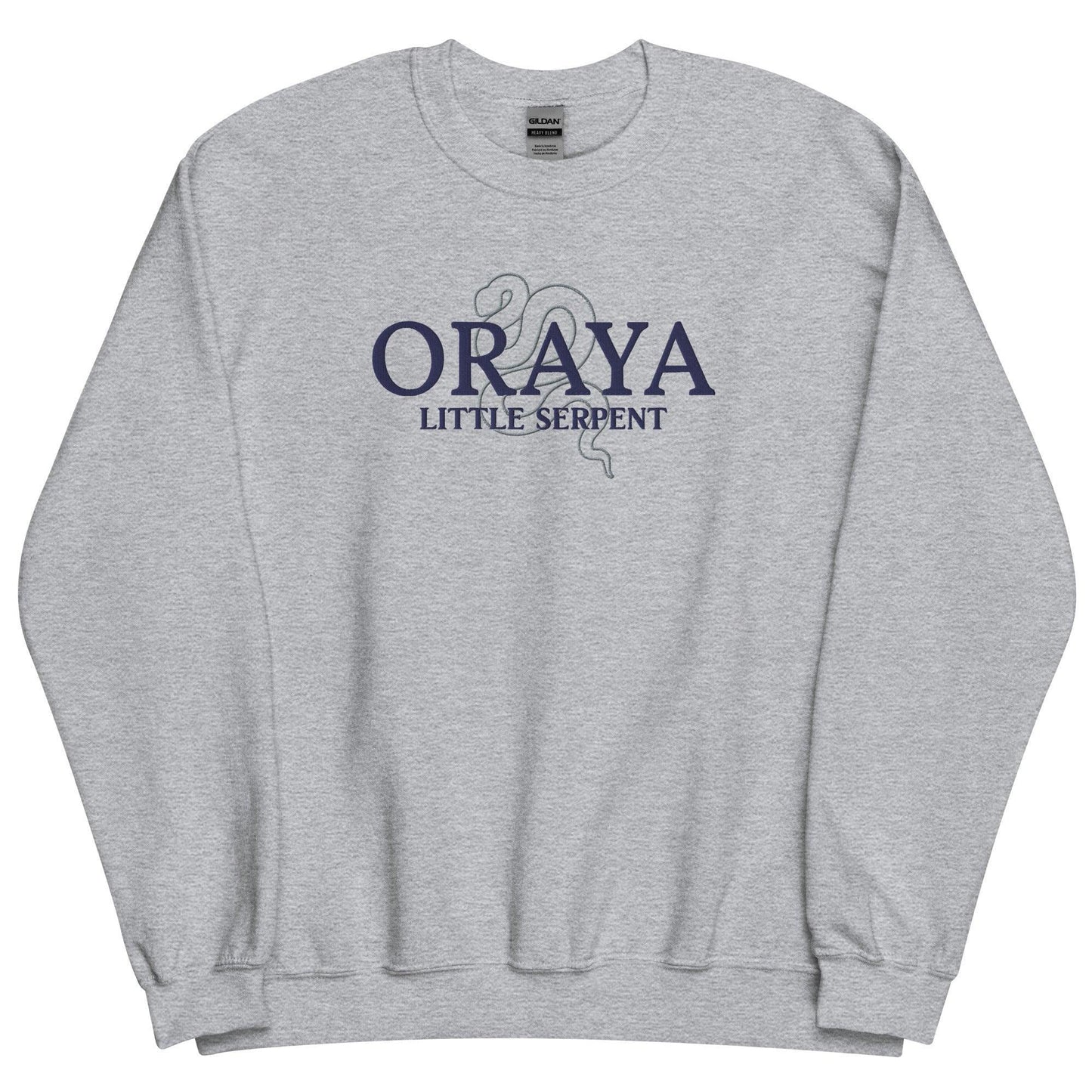 Oraya of the Night Born Embroidered Sweater - The Bean Workshop - carissa broadbent, embroidered, sweatshirt, the serpent and the wings of night