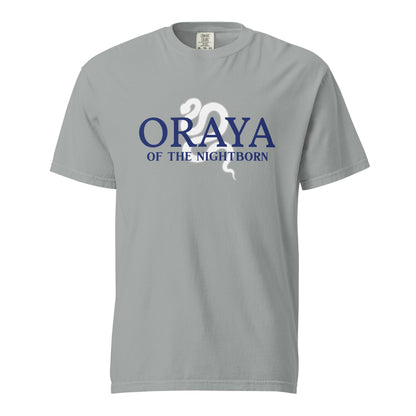 Oraya of the Night Born T-shirt - The Bean Workshop - Bookish Fashion, Carissa Broadbent, Fandom Merch, little serpent, Oraya, Oraya of the Night Born, t-shirt, tee