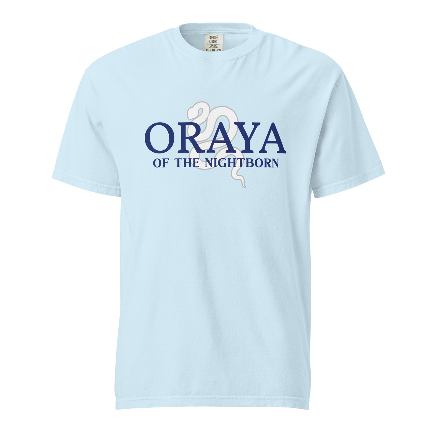 Oraya of the Night Born T-shirt - The Bean Workshop - Bookish Fashion, Carissa Broadbent, Fandom Merch, little serpent, Oraya, Oraya of the Night Born, t-shirt, tee