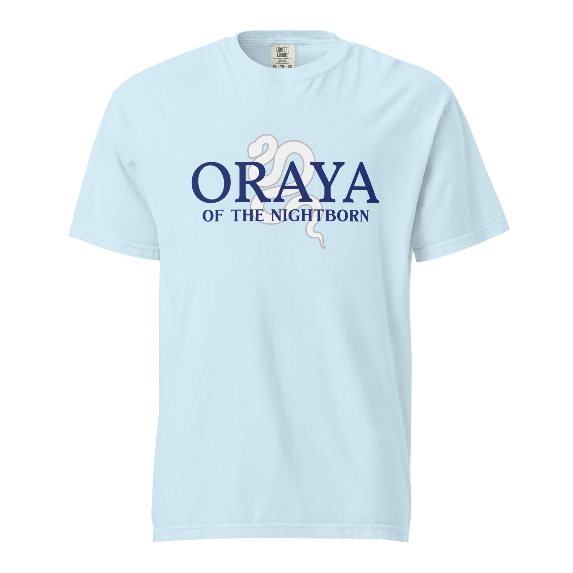 Oraya of the Night Born T-shirt - The Bean Workshop - Bookish Fashion, Carissa Broadbent, Fandom Merch, little serpent, Oraya, Oraya of the Night Born, t-shirt, tee