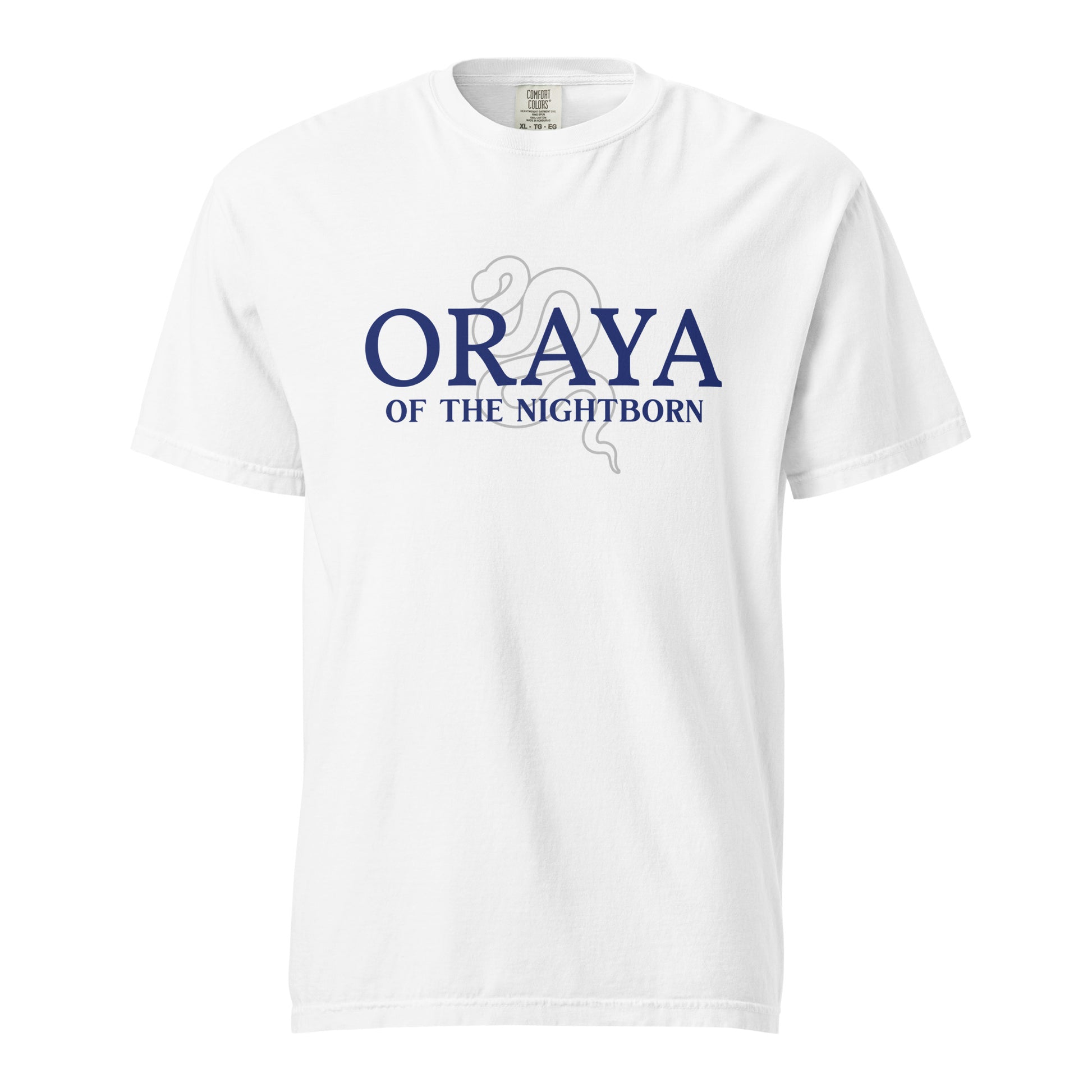 Oraya of the Night Born T-shirt - The Bean Workshop - Bookish Fashion, Carissa Broadbent, Fandom Merch, little serpent, Oraya, Oraya of the Night Born, t-shirt, tee