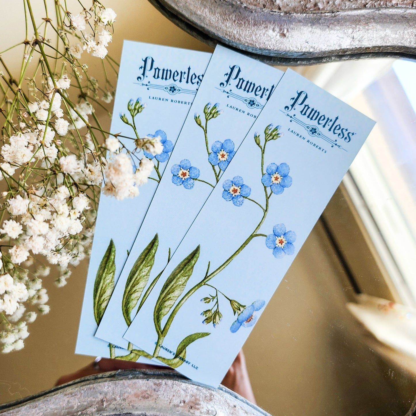 Powerless Lauren Roberts Bookmark - The Bean Workshop - book quote, bookmark, fearless, kai azer, lauren roberts, paedyn gray, powerless, reckless