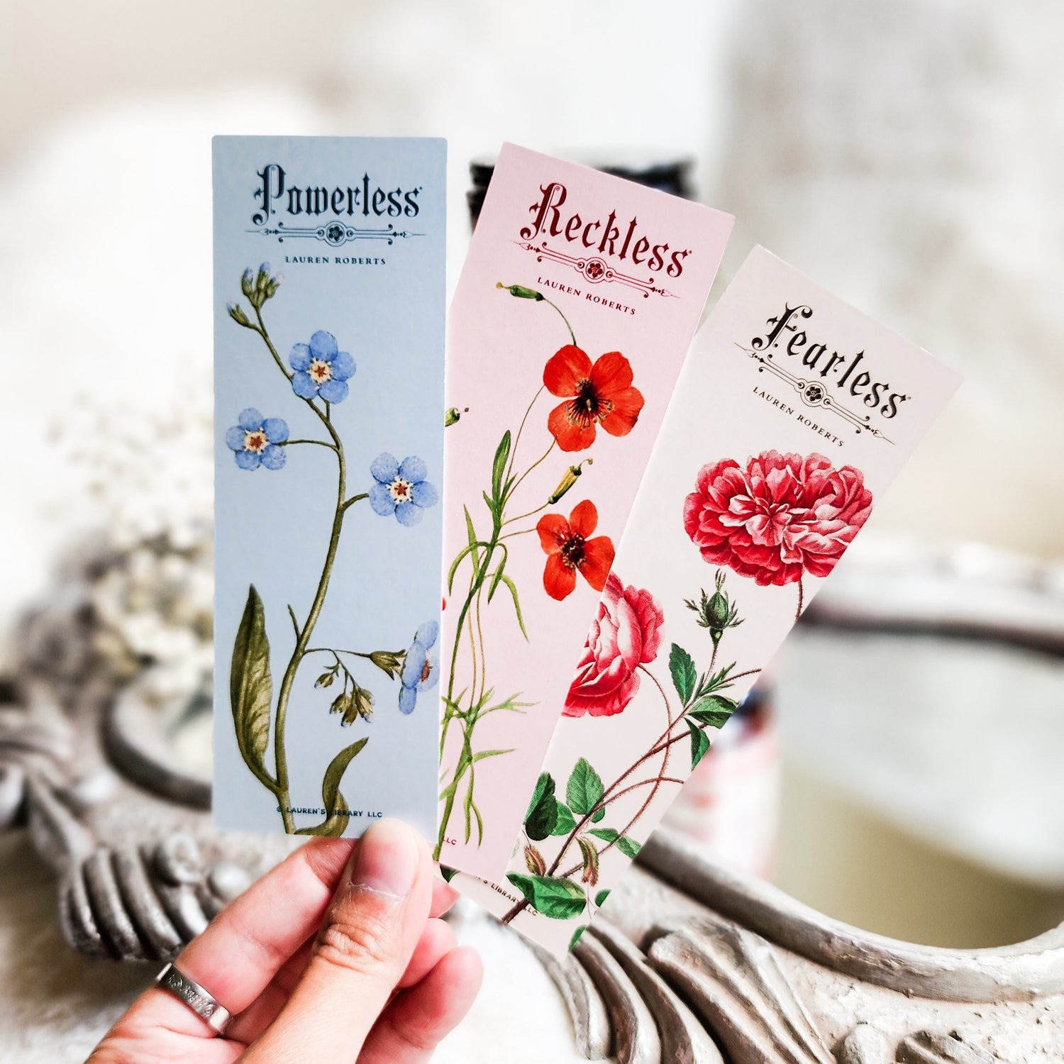 Powerless Lauren Roberts Set of 3 Candles - The Bean Workshop - candle, fearless, kai azer, lauren roberts, paedyn gray, powerless, reckless