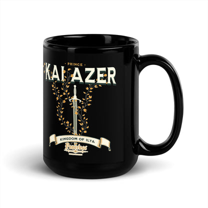 Prince Kai Azer of Kingdom Ilya Black Glossy Coffee Mug - The Bean Workshop - ceramic cup, coffee mug, cup, kai azer, lauren roberts, mug, paedyn gray, powerless
