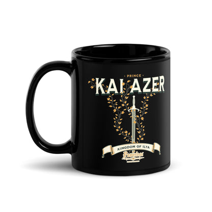 Prince Kai Azer of Kingdom Ilya Black Glossy Coffee Mug - The Bean Workshop - ceramic cup, coffee mug, cup, kai azer, lauren roberts, mug, paedyn gray, powerless