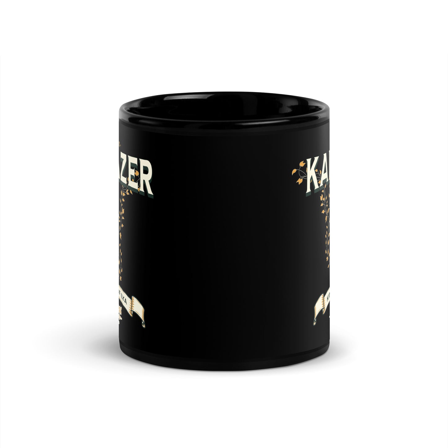 Prince Kai Azer of Kingdom Ilya Black Glossy Coffee Mug - The Bean Workshop - ceramic cup, coffee mug, cup, kai azer, lauren roberts, mug, paedyn gray, powerless