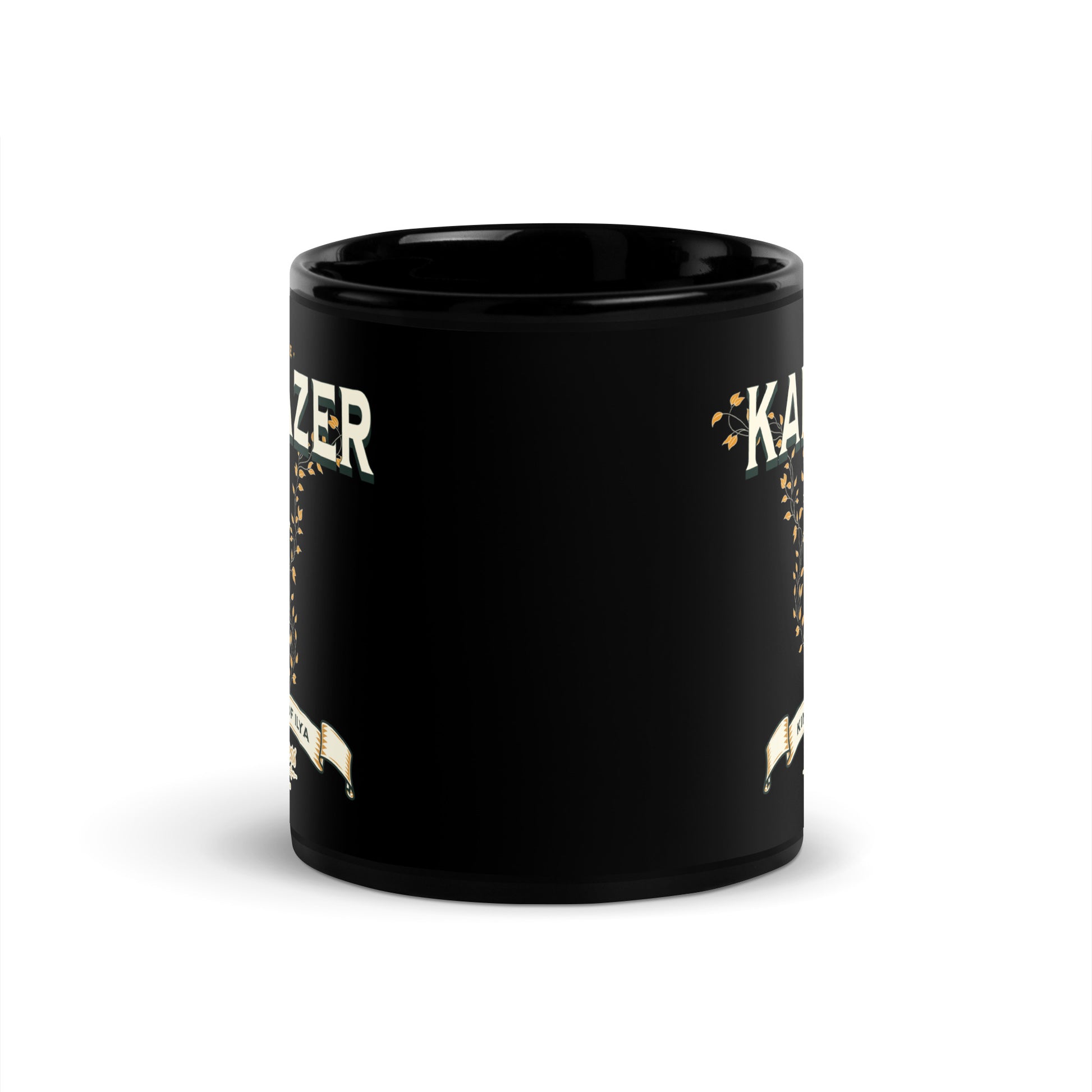 Prince Kai Azer of Kingdom Ilya Black Glossy Coffee Mug - The Bean Workshop - ceramic cup, coffee mug, cup, kai azer, lauren roberts, mug, paedyn gray, powerless