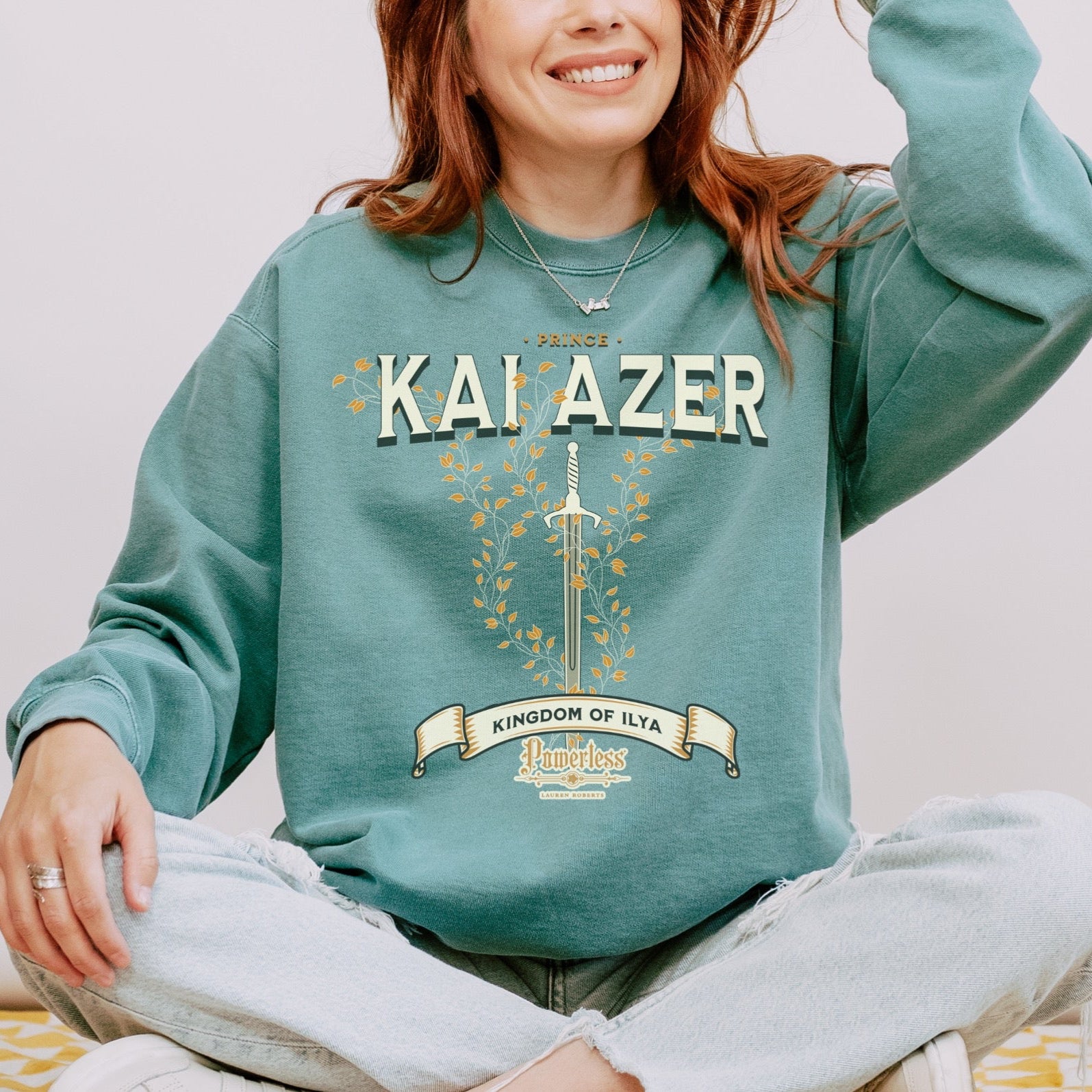 Prince Kai Azer of Kingdom Ilya Heavyweight Long Sleeve Shirt - The Bean Workshop - kai azer, lauren roberts, long sleeve shirt, paedyn gray, powerless